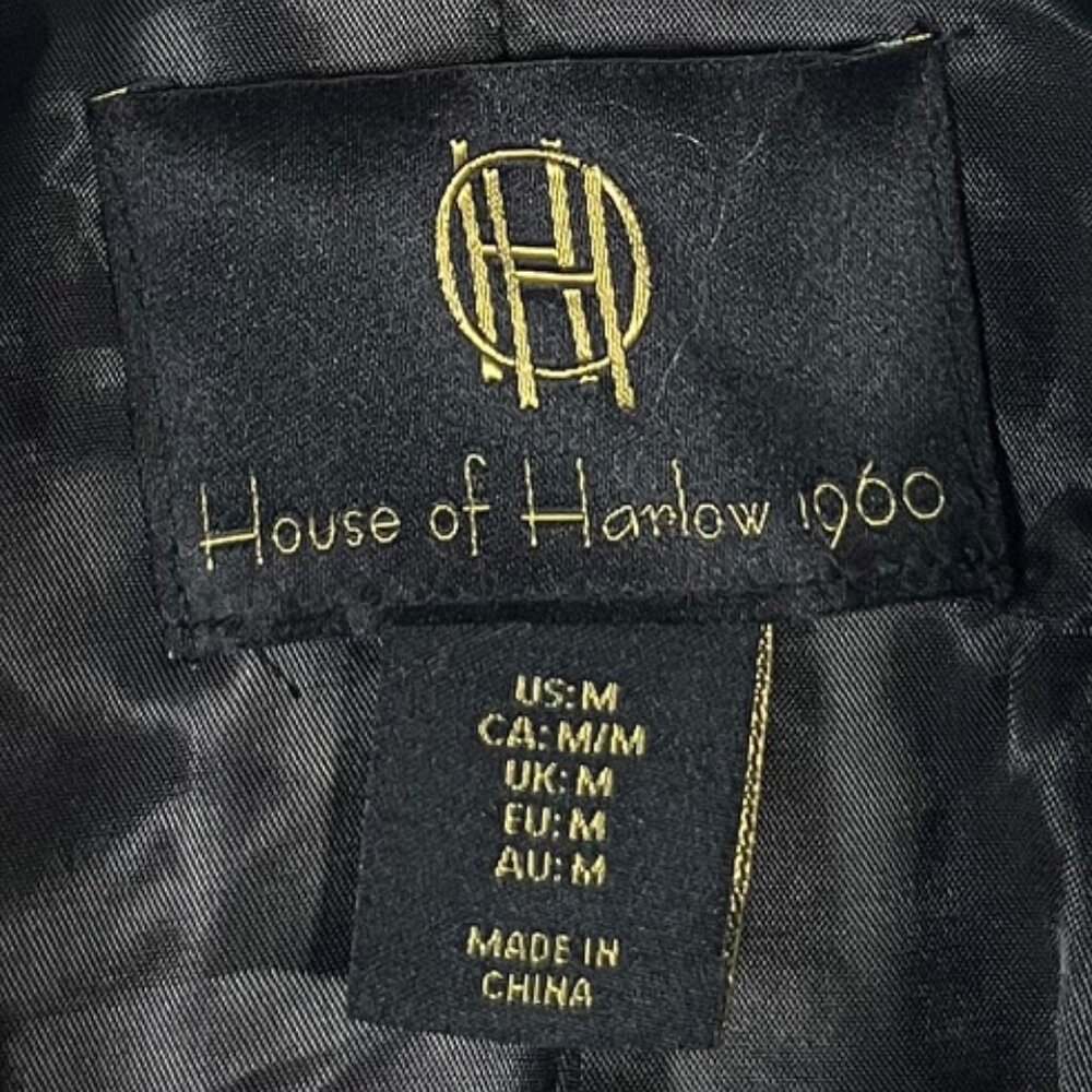 House of Harlow 1960 Tweed Cropped Blazer Jacket Size Medium - Picture 5 of 5